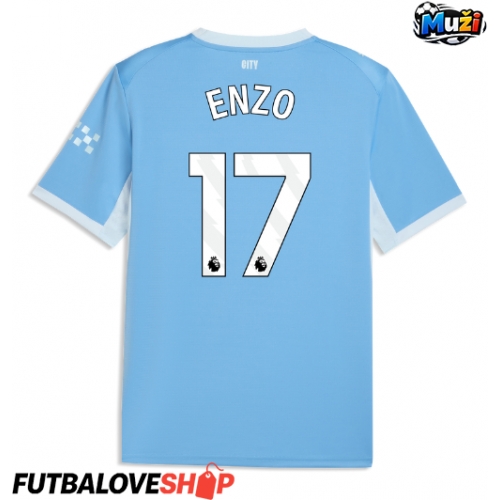 Dres Manchester City Enzo Fernandez #17 Domáci 2026-27 Krátky Rukáv